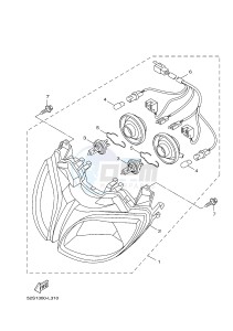 HW125 XENTER 125 (53B6) drawing HEADLIGHT