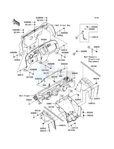 MULE_600 KAF400BEF EU drawing Frame Fittings(Front)