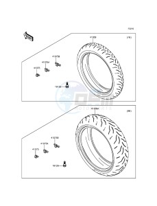 NINJA ZX-10R ABS ZX1000KFF FR XX (EU ME A(FRICA) drawing Tires