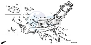 CBR125RW9 France - (F / CMF) drawing FRAME BODY