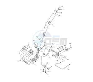 XJR 1300 drawing EXHAUST SYSTEM