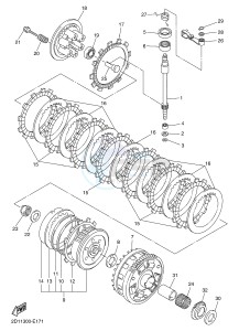 FZ1-N FZ1 (NAKED) 1000 (1EC4 1EC5 1EC6) drawing CLUTCH