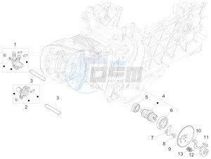 PRIMAVERA 150 4T 3V IGET ABS-NOABS E2-E3-E4 (APAC) drawing Rocking levers support unit