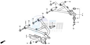 TRX350TM RANCHER drawing FRONT ARM (2)