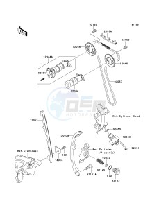 KLX 250 W [KLX250SF] (W9F) W9F drawing CAMSHAFT-- S- -_TENSIONER