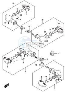 GSX-R125 drawing TURNSIGNAL LAMP