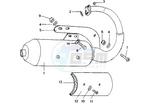 TREKKER - 100 cc drawing EXHAUST