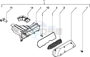 NRG 50 MC3 drawing Air cleaner (Vehicle with rear hub brake)