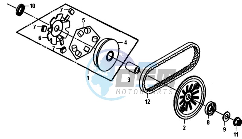 MOVABLE FLANGE / V-BELT