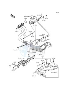 ER-6N ER650EDS XX (EU ME A(FRICA) drawing Muffler(s)