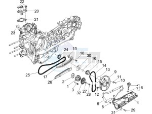 Beverly 125 drawing Oil pump