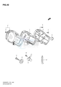 GSX650F (E21) Katana drawing SPEEDOMETER (GSX650FAL1 E21)