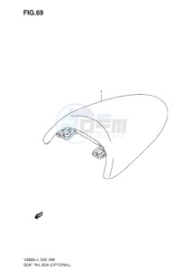 VZ800 drawing SEAT TAIL BOX L4