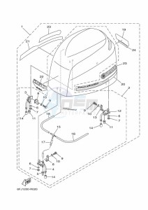 F250HETX drawing FAIRING-UPPER