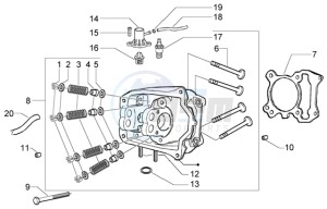 Granturismo 200 L drawing Head-valves