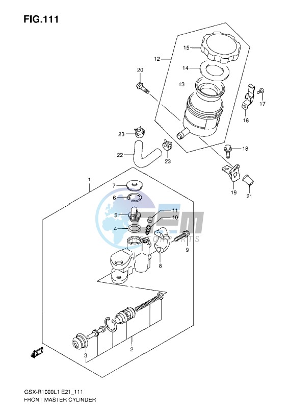 FRONT MASTER CYLINDER