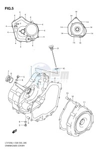 LT-F250 (E28-E33) drawing CRANKCASE COVER