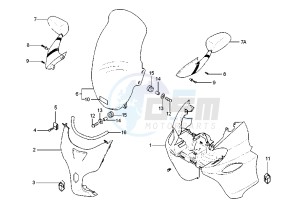 X9 125 drawing Front Shield