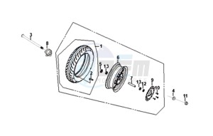 ORBIT III 50 45KMH (L8) EU drawing FRONT WHEEL