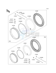 KL 650 A [KLR 650] (A6F-A7F) A6F drawing WHEELS_TIRES