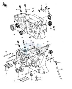 KX 125 A [KX125] (A6) [KX125] drawing CRANKCASE -- 80 A6- -