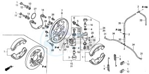 TRX350TM FOURTRAX drawing FRONT BRAKE PANEL