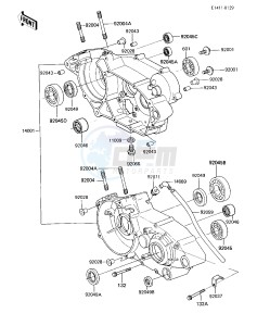 KX 125 E [KX125] (E1) [KX125] drawing CRANKCASE