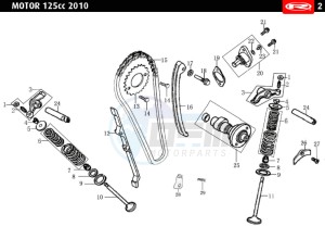 TANGO-125-WHITE drawing VALVES - DISTRIBUTION CHAIN