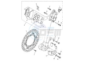 YZ F 250 drawing FRONT BRAKE CALIPER MY02