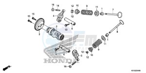 SH125DG SH125D E drawing CAMSHAFT/VALVE