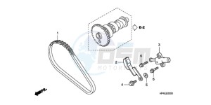 TRX420TMA Europe Direct - (ED / 2WD) drawing CAM CHAIN/TENSIONER