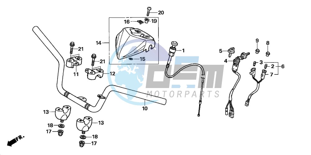 HANDLE PIPE (TRX250EX6/7/8)