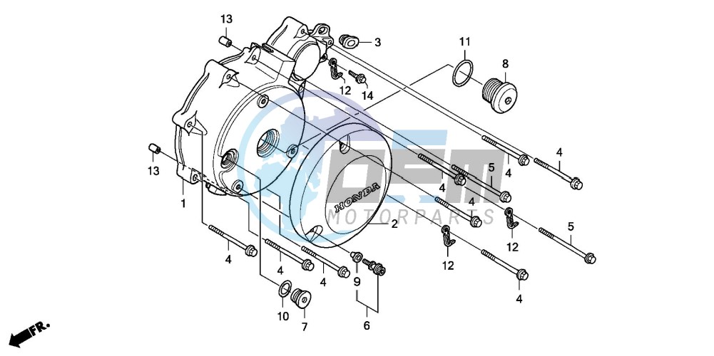 LEFT CRANKCASE COVER