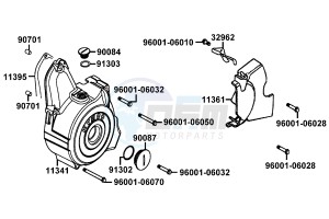 K-PIPE 50 drawing Crankcase Left Cover