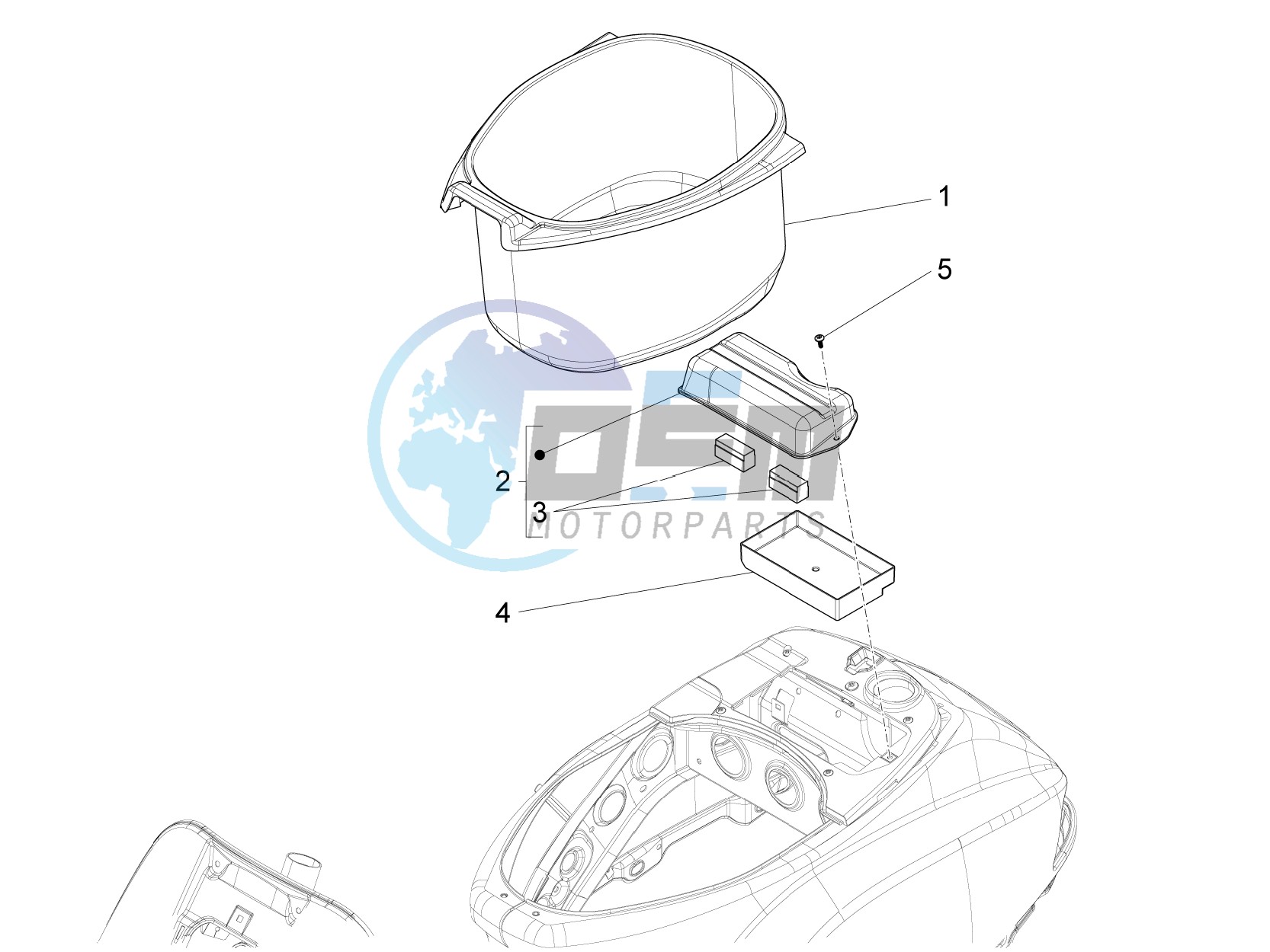 Helmet housing - Undersaddle