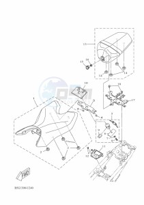 YZF125-A YZF-R125 (BGV3) drawing SEAT