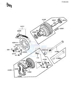 KD 80 M [KD80] (M3-M7) [KD80] drawing REAR HUB_BRAKE_CHAIN