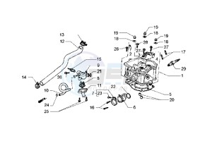 Hexagon 250 GT drawing Cilinder head