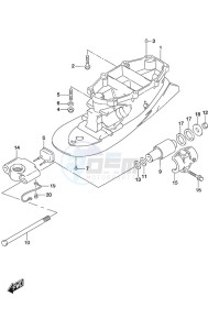 DF 250 drawing Drive Shaft Housing w/Transom (L)