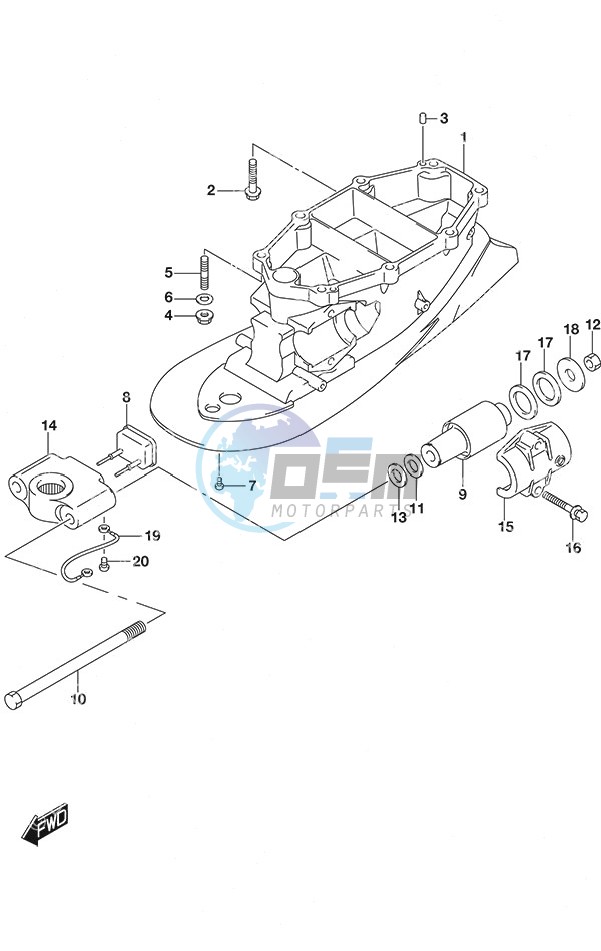 Drive Shaft Housing w/Transom (L)