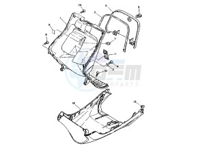 YA R AXIS 50 drawing LEG SHIELD