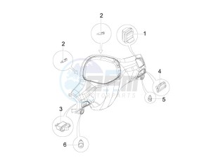 Liberty 150 4t e3 moc drawing Selectors - Switches - Buttons