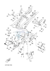 MT125 MT-125 (5D7L 5D7L 5D7L 5D7L) drawing STAND & FOOTREST