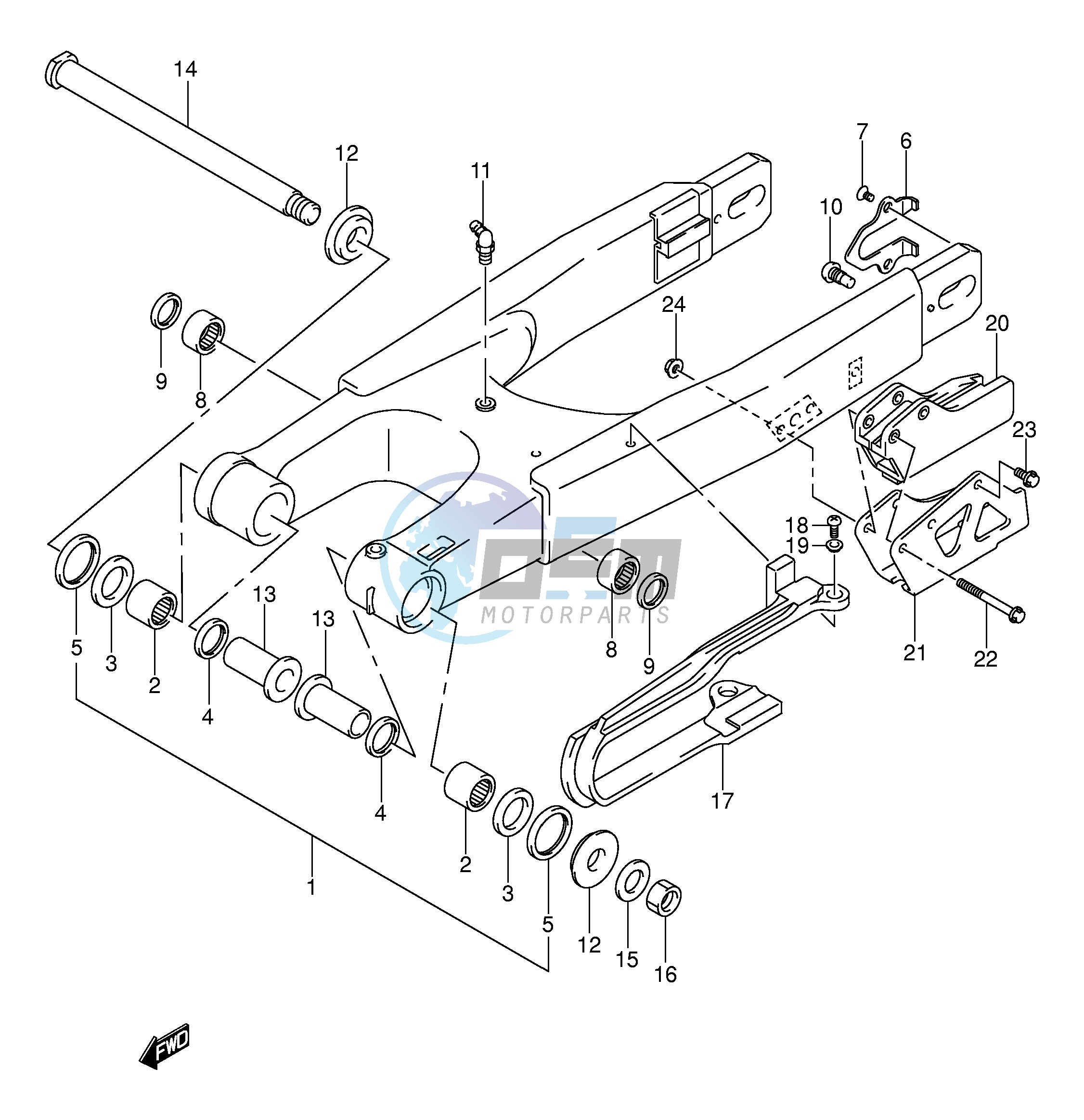 REAR SWINGING ARM