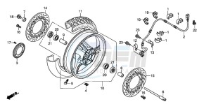 NT700V drawing FRONT WHEEL