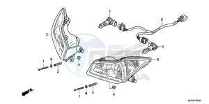 TRX420TED TRX420 Europe Direct - (ED) drawing HEADLIGHT