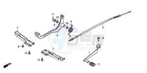 TRX200D FOURTRAX 200 drawing STEP/PEDAL