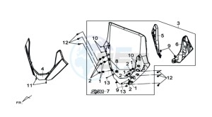 MAXSYM 400 I drawing WINDSCREEN