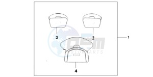 GL1800A BR - (BR) drawing DELUXE INNER BAG