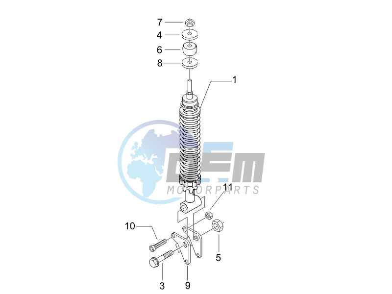 Rear suspension - Shock absorbers